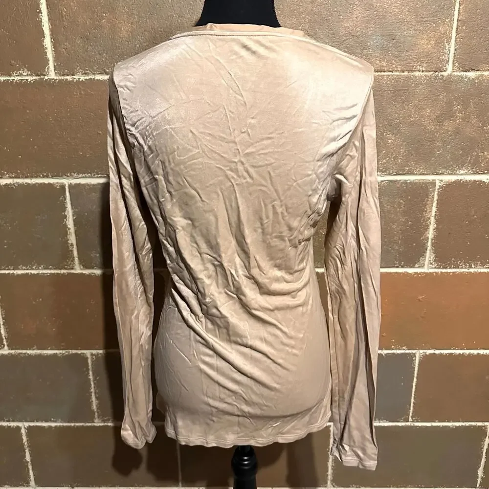 Skinsations Bundle Nude Silky Layering Slimming Tops Bundle of 2 Women's XL